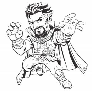 Раскраска Доктор Стрэндж 9