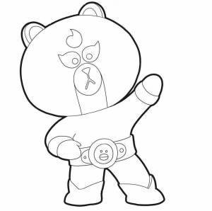 Раскраски Браво старс эль примо мишка