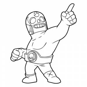 Раскраска Эль Примо Браво Старс