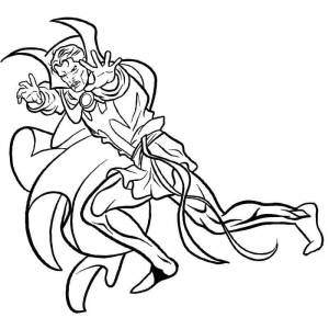 Раскраска Доктор Стрэндж 1