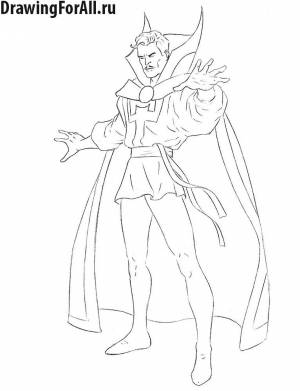 Как нарисовать Доктора Стрэнджа