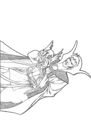 Раскраска Доктор Стрэндж