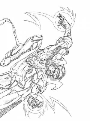 Раскраска Доктор Стрэндж  картинку онлайн