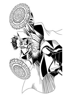 Раскраска Доктор Стрэндж