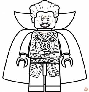 Исследуйте магию с Doctor Strange раскраски