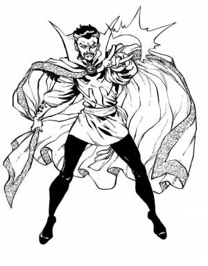 Раскраски Доктор Стрэндж