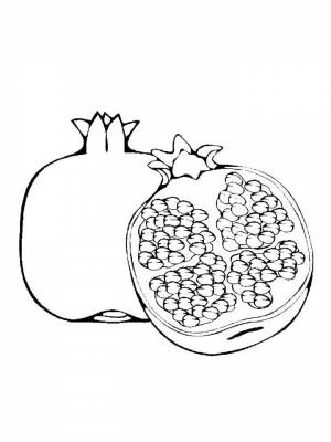 Раскраски Гранат   в формате