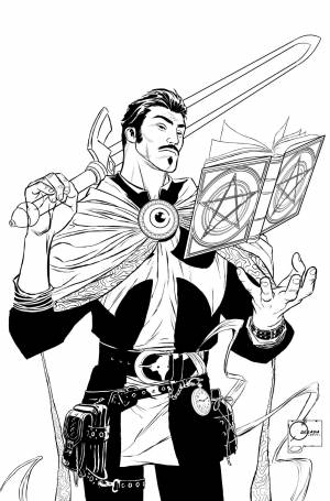 Как нарисовать доктора стрэнджа