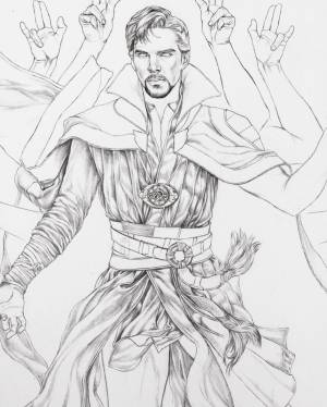 Доктор стрэндж раскраска