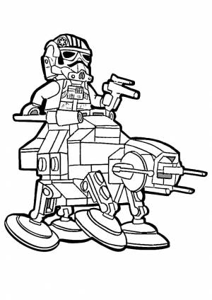 Раскраски Лего Звездные войны