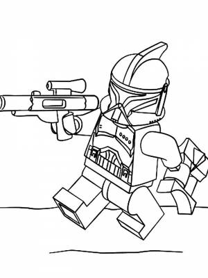 Картинка Лего Звездные войны раскраска  онлайн