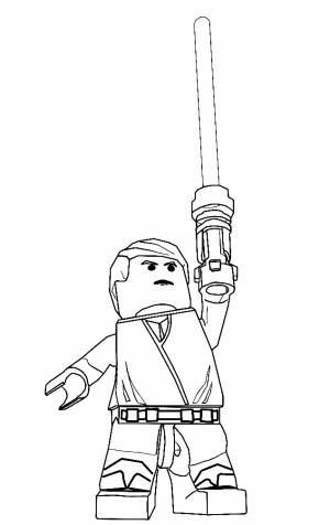 Раскраска воин Скайуокер