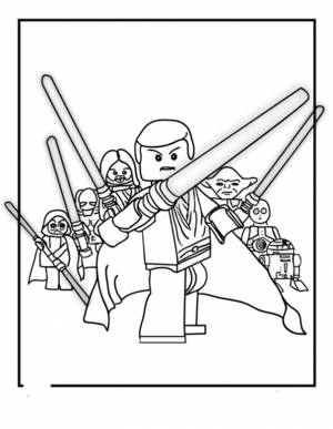Раскраски Лего Звёздные Войны