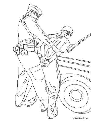 Раскраска Полиция