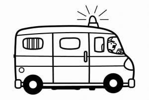 Раскраски Полицейские машины