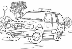 Раскраски Полиции для мальчиков