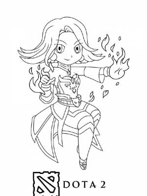 Картинка Дота  раскраску для мальчиков