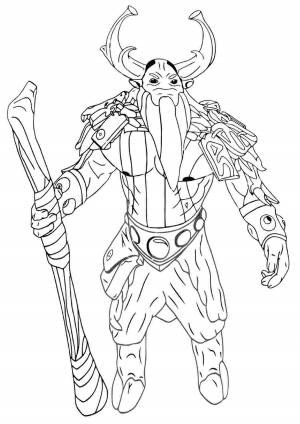 Раскраски, Компьютерная игра Дота