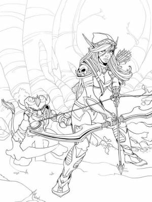 Раскраски Дота