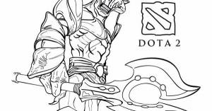 Раскраски Дота