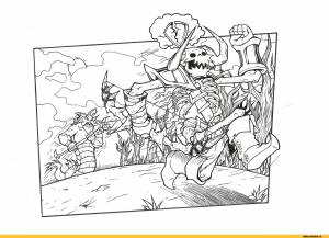 Раскраска дота