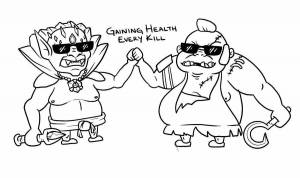 Раскраски Дота 2 пудж