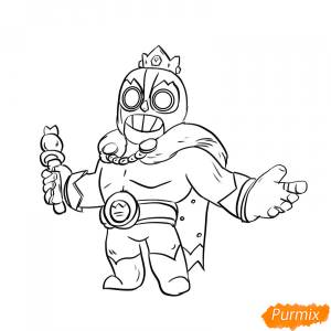 Как нарисовать Эль Примо из Бравл Старс 11 уроков