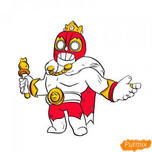 Как нарисовать Эль Примо из Бравл Старс 11 уроков