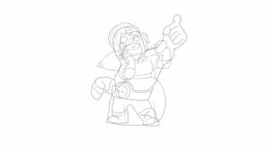 Эль примо карандашом