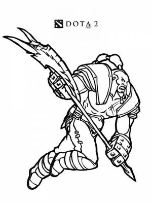 Раскраска Дота   в формате