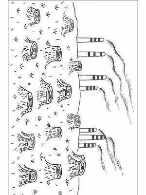 Раскраски Экология   в формате