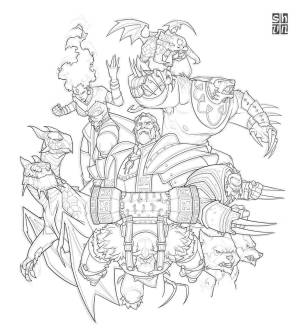 Раскраски Дота 2