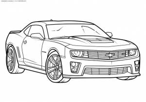 Раскраска Автомобиль Шевроле