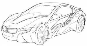 Раскраска BMW i8 Coupe
