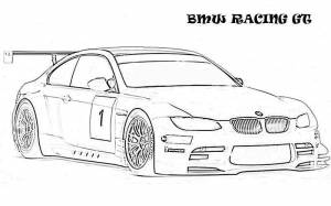 Раскраски БМВ, Раскраска Автомобиль бмв Машины