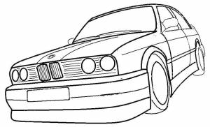 Раскраски Раскраска Bmw машины