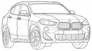 Раскраска BMW X1 model