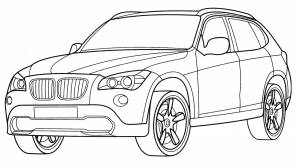 Раскраска BMW X1
