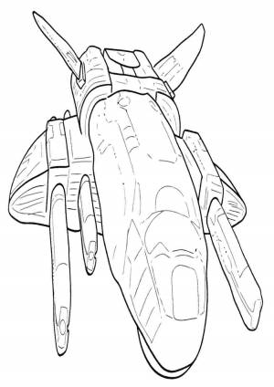 Раскраски, звездолет