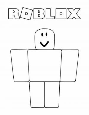 Раскраска человек роблокс