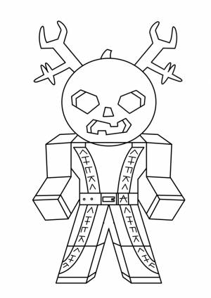 Раскраска Злобный персонаж Роблокс
