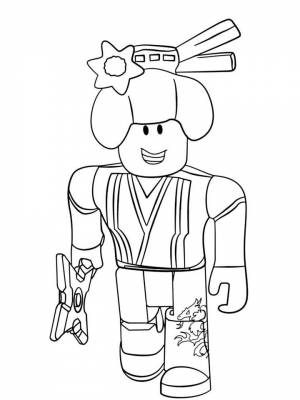 Раскраска Роблокс картинка  для детей