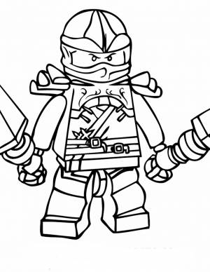 Раскраска для мальчиков ЛЕГО Ниндзяго
