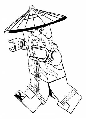 Раскраска Лего Ниндзя го