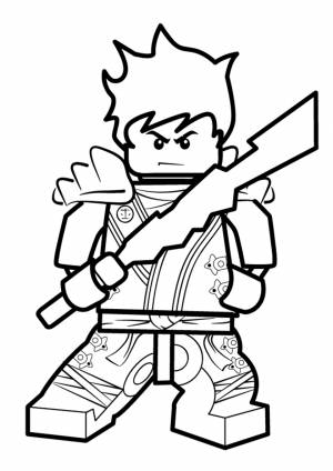 Раскраска Ниндзя и стихийный клинок