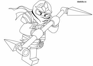 Раскраска Ниндзяго Лего Ниндзя Го