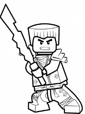 Раскраска Лего Ниндзяго  для детей