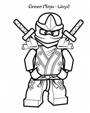 Раскраска Лего Ниндзя Го