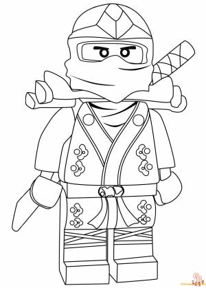 Раскраски Ниндзяго Кай Бесплатно и легко