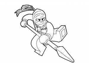 Раскраски лего, Раскраска Лего ниндзя го кай лего ниндзя го